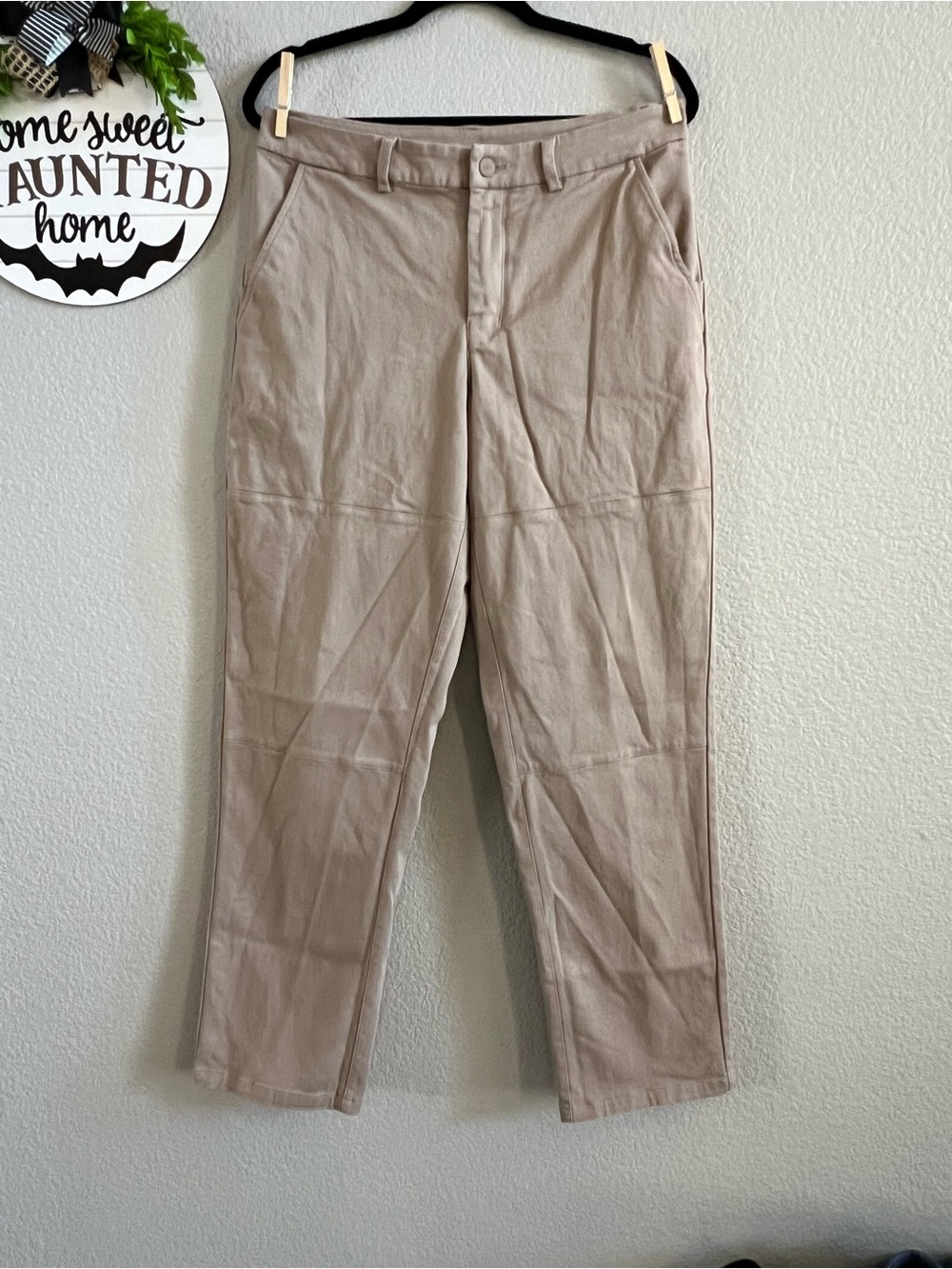 Alo Yoga Edition Men's Sueded Pants Articulated Knee in Tan Size 33